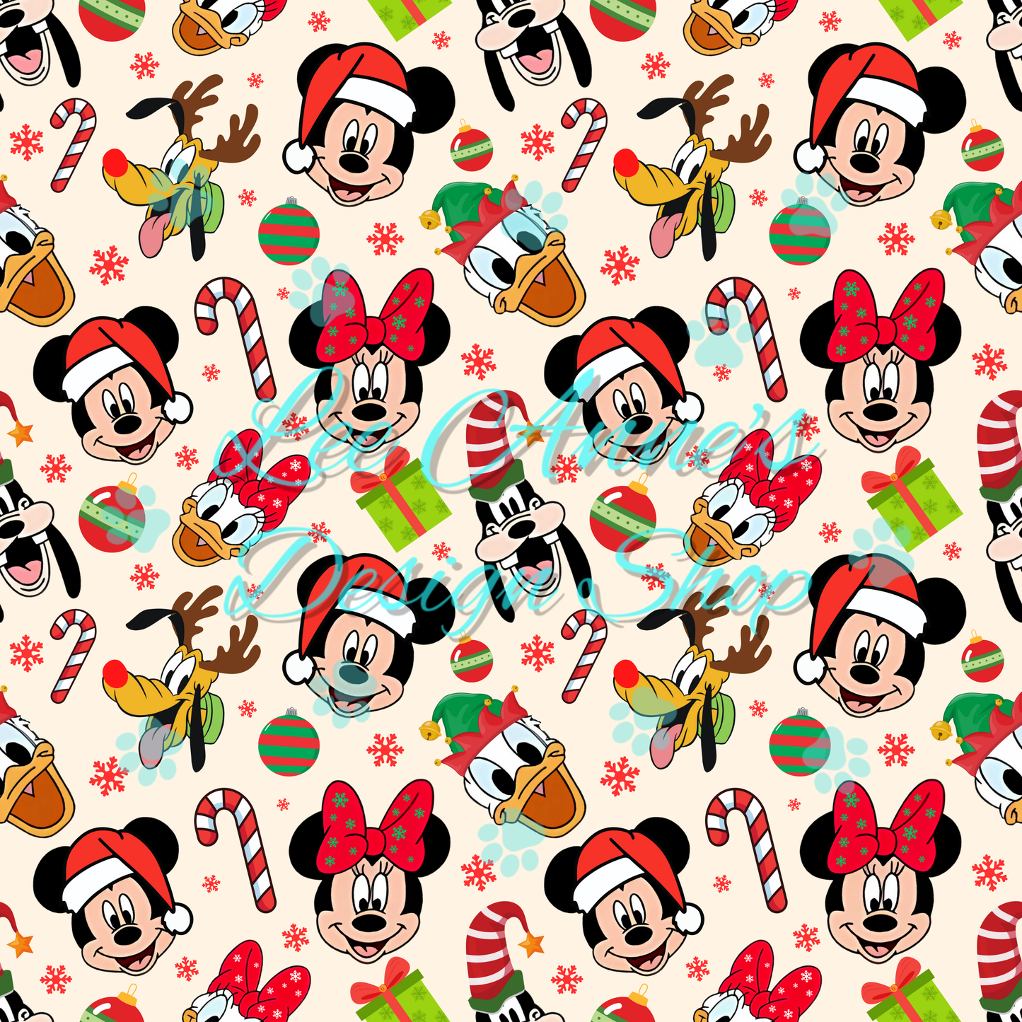 Mouse Christmas Seamless