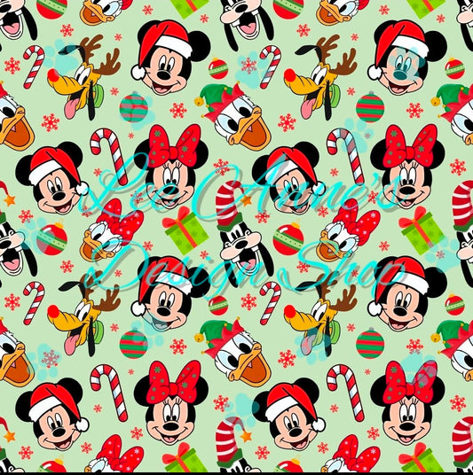 Mouse Christmas Seamless