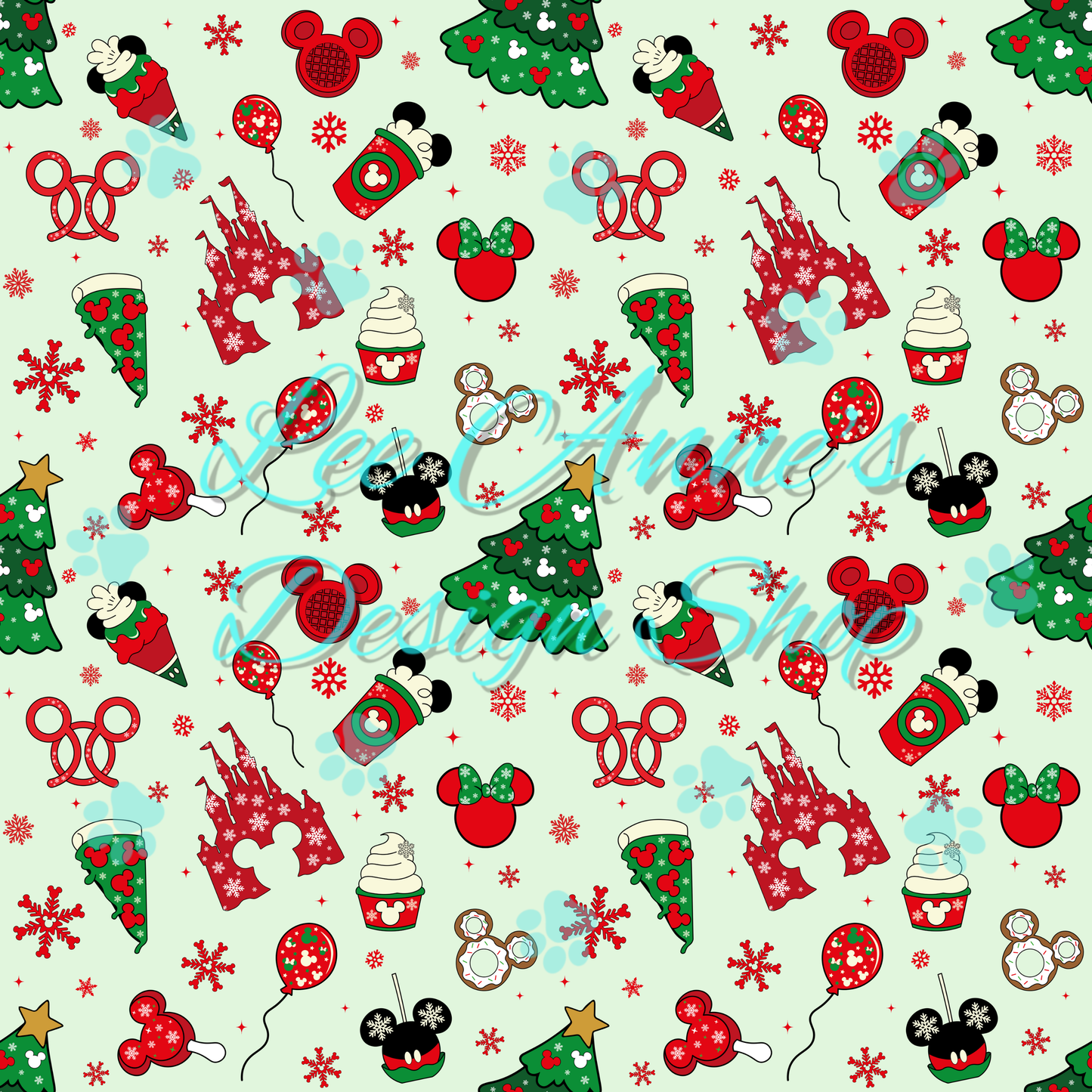 Mouse Treats Christmas Seamless