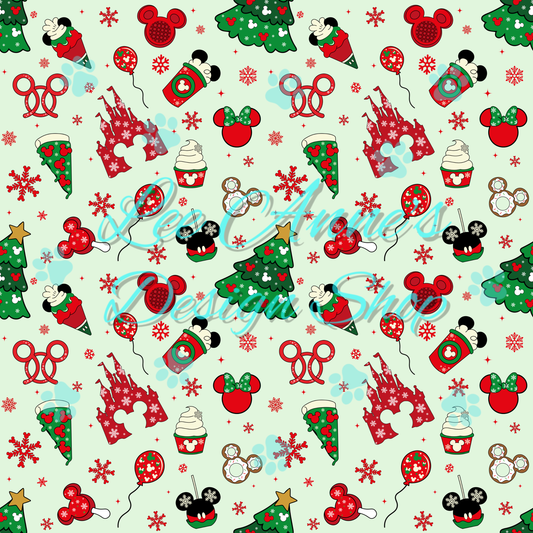 Mouse Treats Christmas Seamless