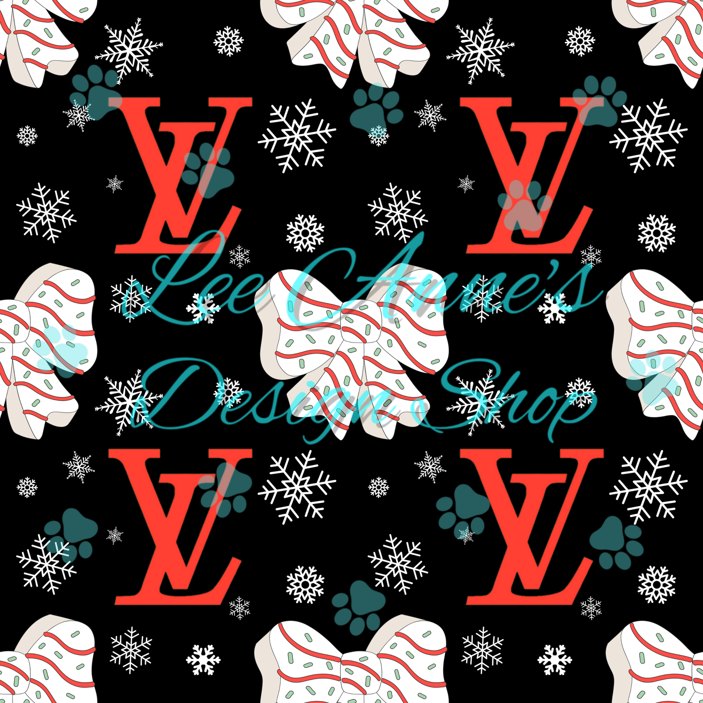 Boujee Christmas Seamless