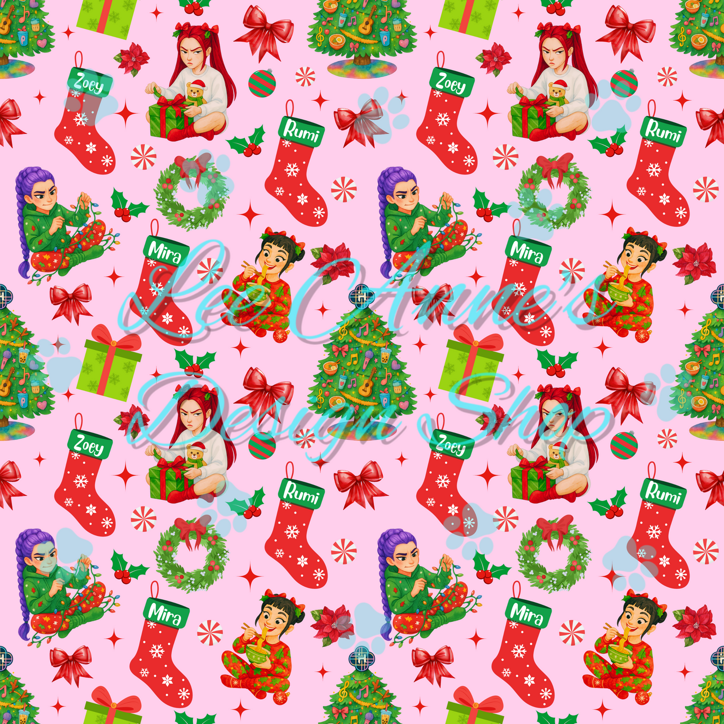 Christmas Demon Hunter Seamless