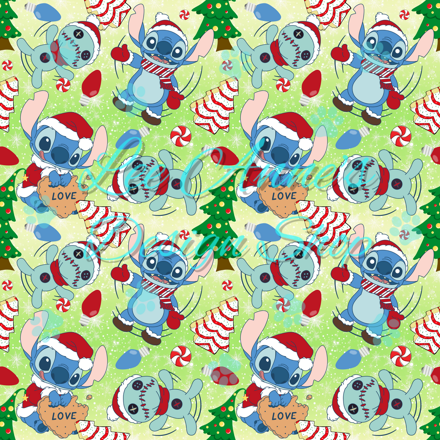 Stitch Christmas Seamless