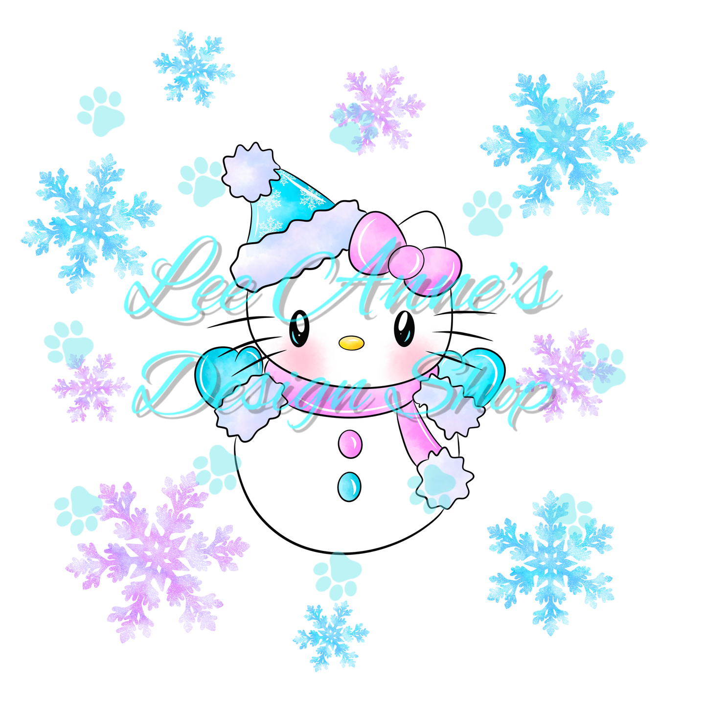 Christmas Kitty Sublimation