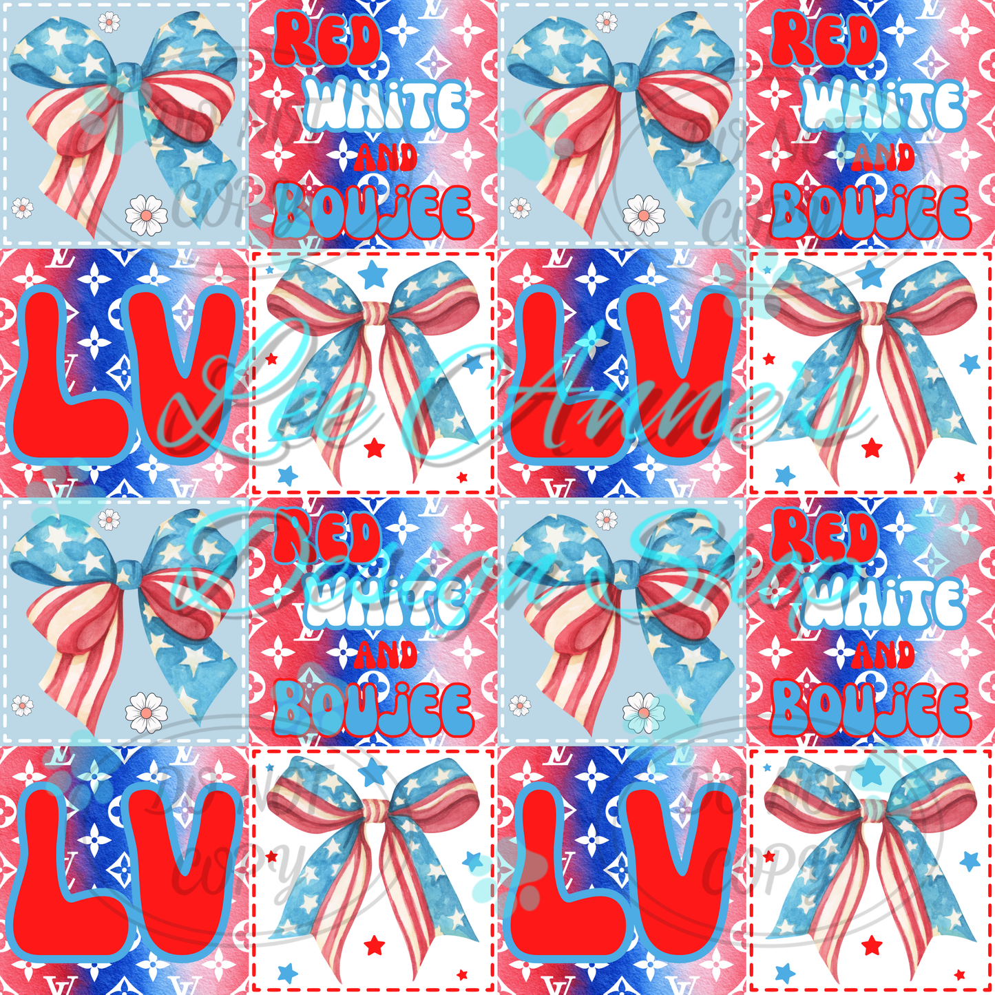 Boujee Fourth of July Seamless