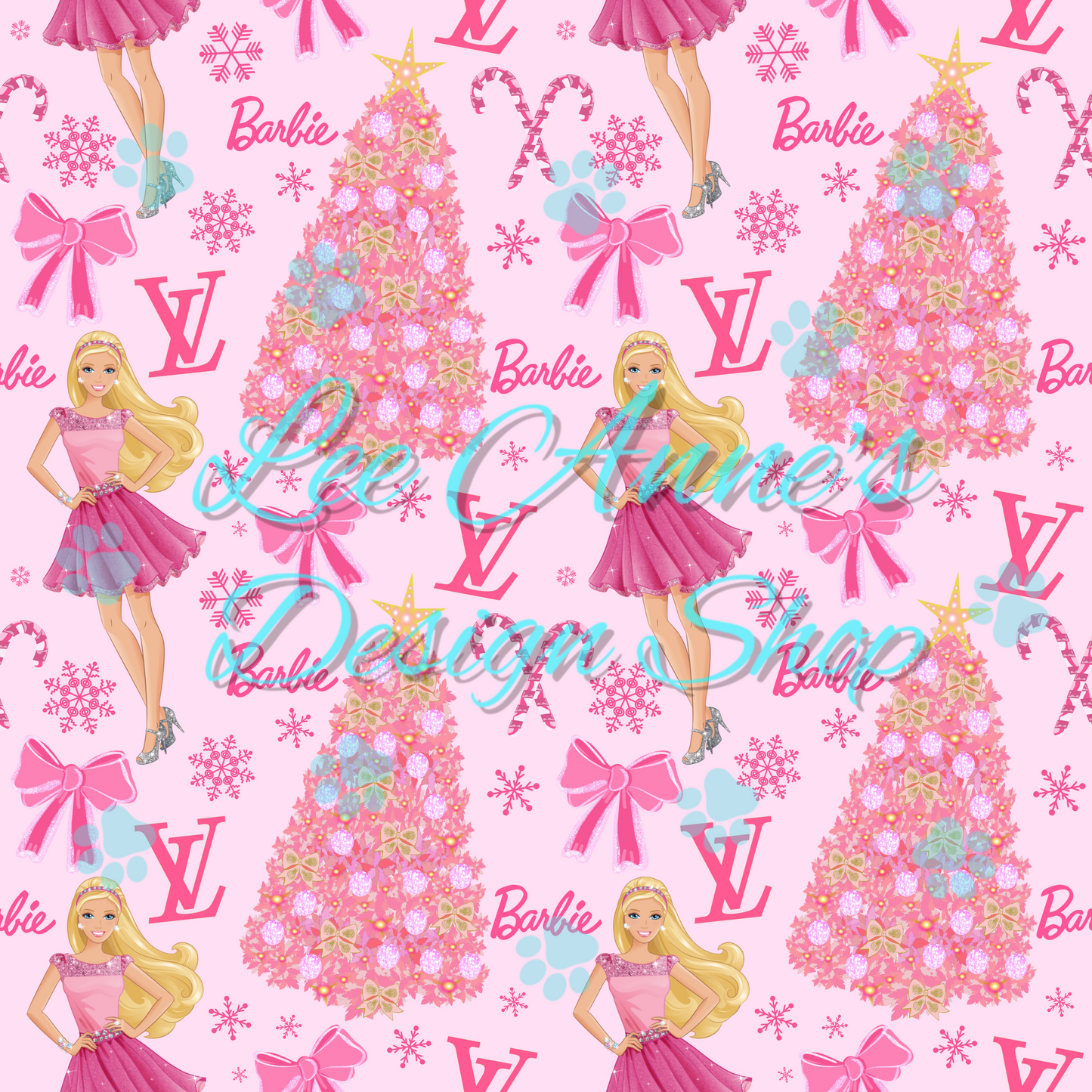 Christmas Doll Boujee Seamless