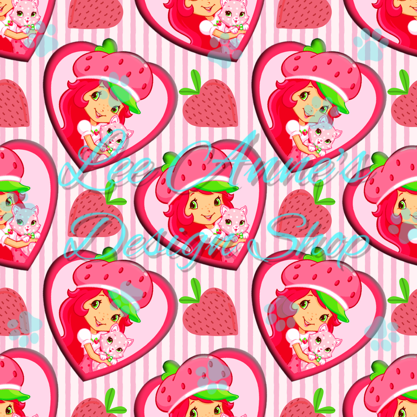 Strawberry Girl Seamless