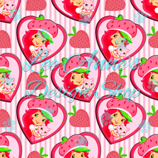 Strawberry Girl Seamless