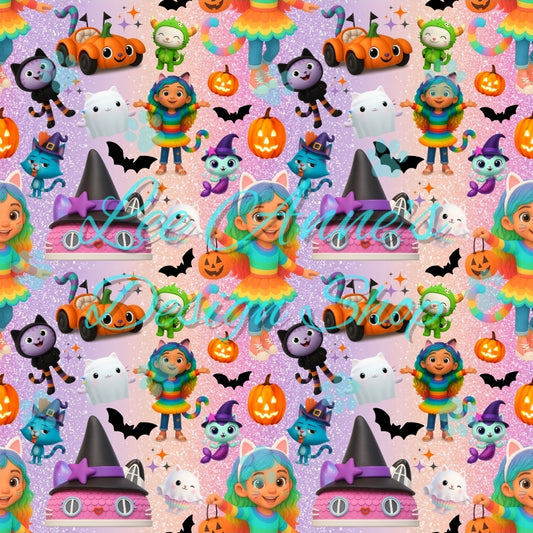 Dollhouse Halloween Seamless