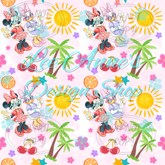 Mouse Summer Seamless
