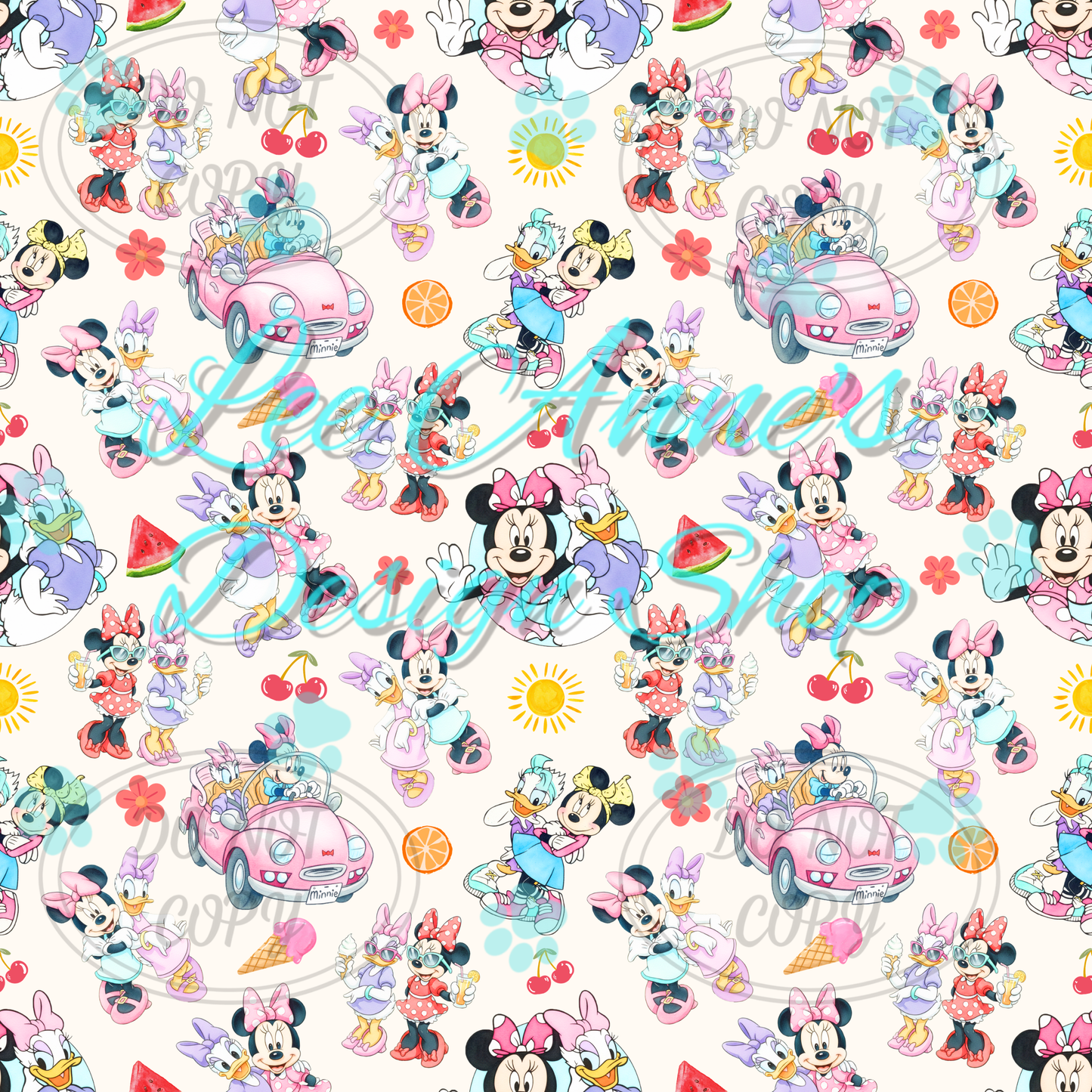 Mouse Summer Seamless