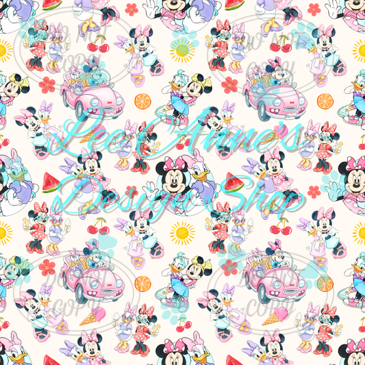 Mouse Summer Seamless