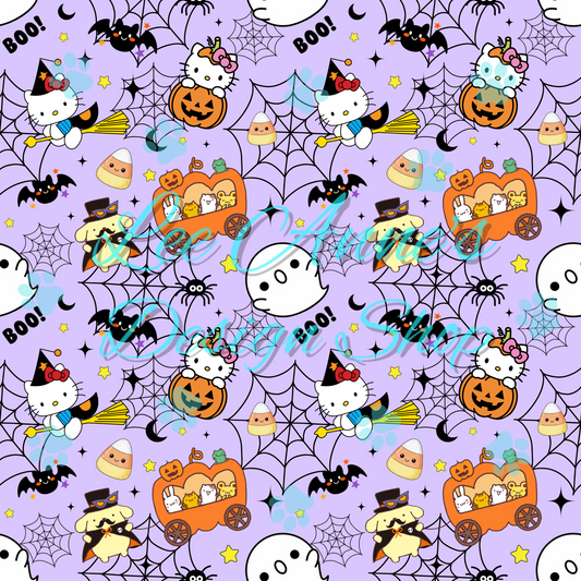 Halloween Kitty Seamless