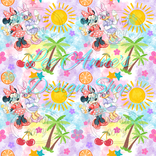 Mouse Summer Seamless