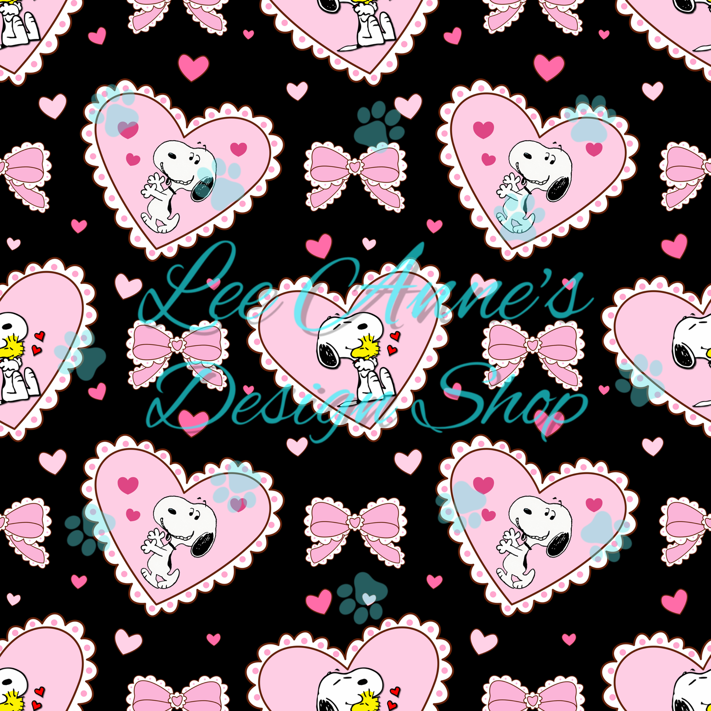 Snoopy Valentines Seamless