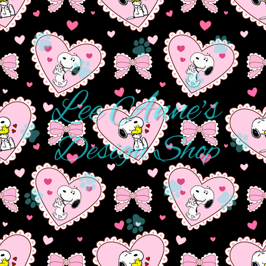 Snoopy Valentines Seamless