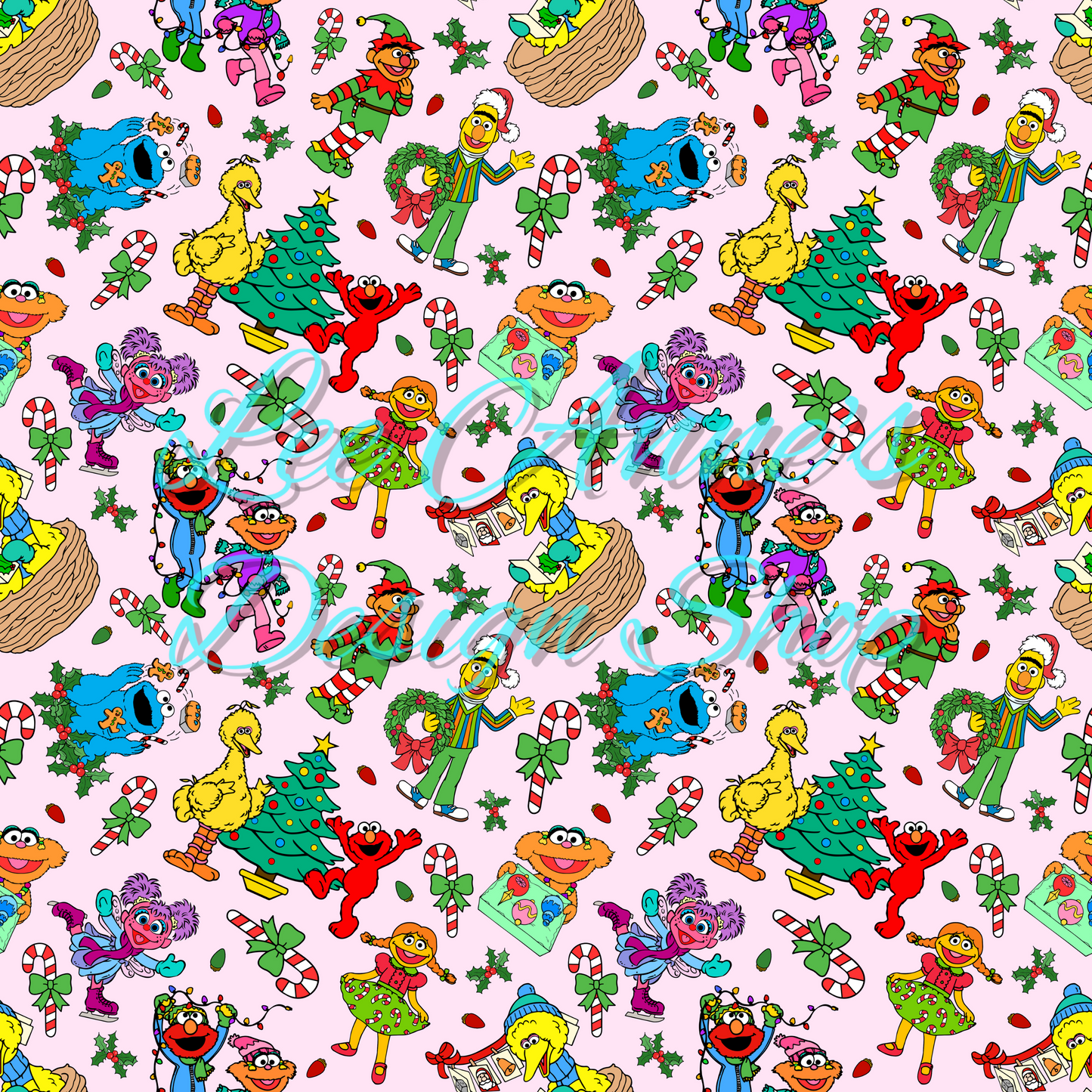 Christmas Puppets Seamless