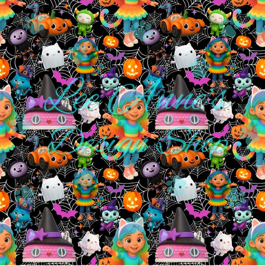 Dollhouse Halloween Seamless