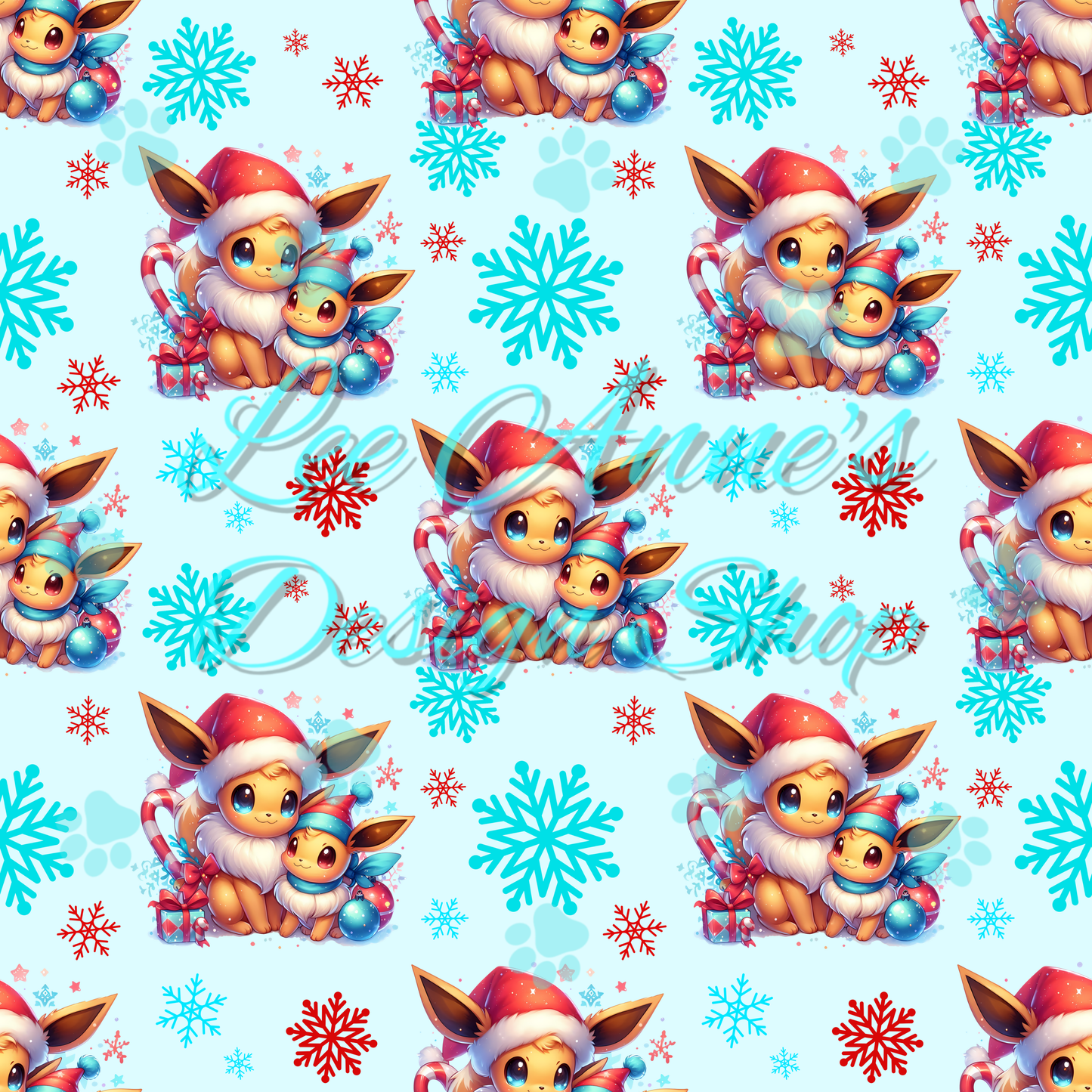 Poke Christmas Seamless