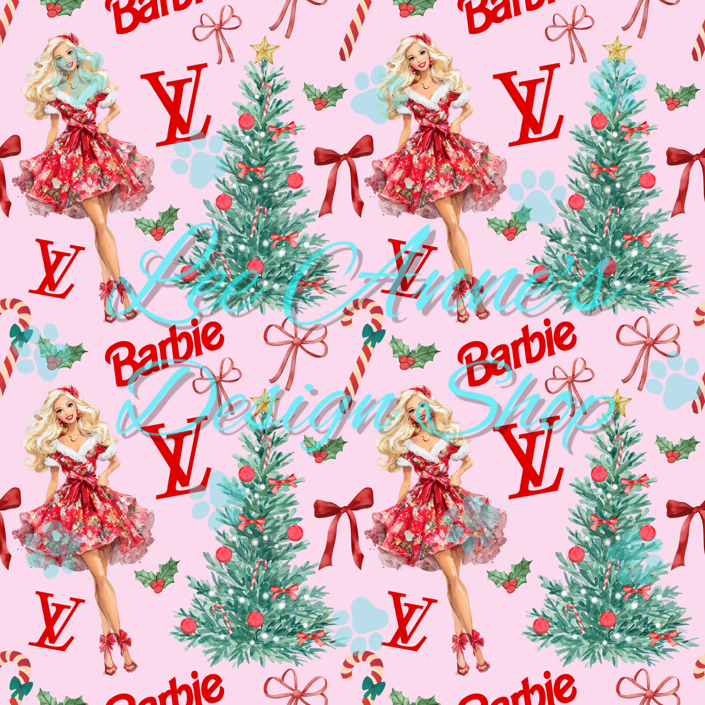 Christmas Doll Boujee Seamless