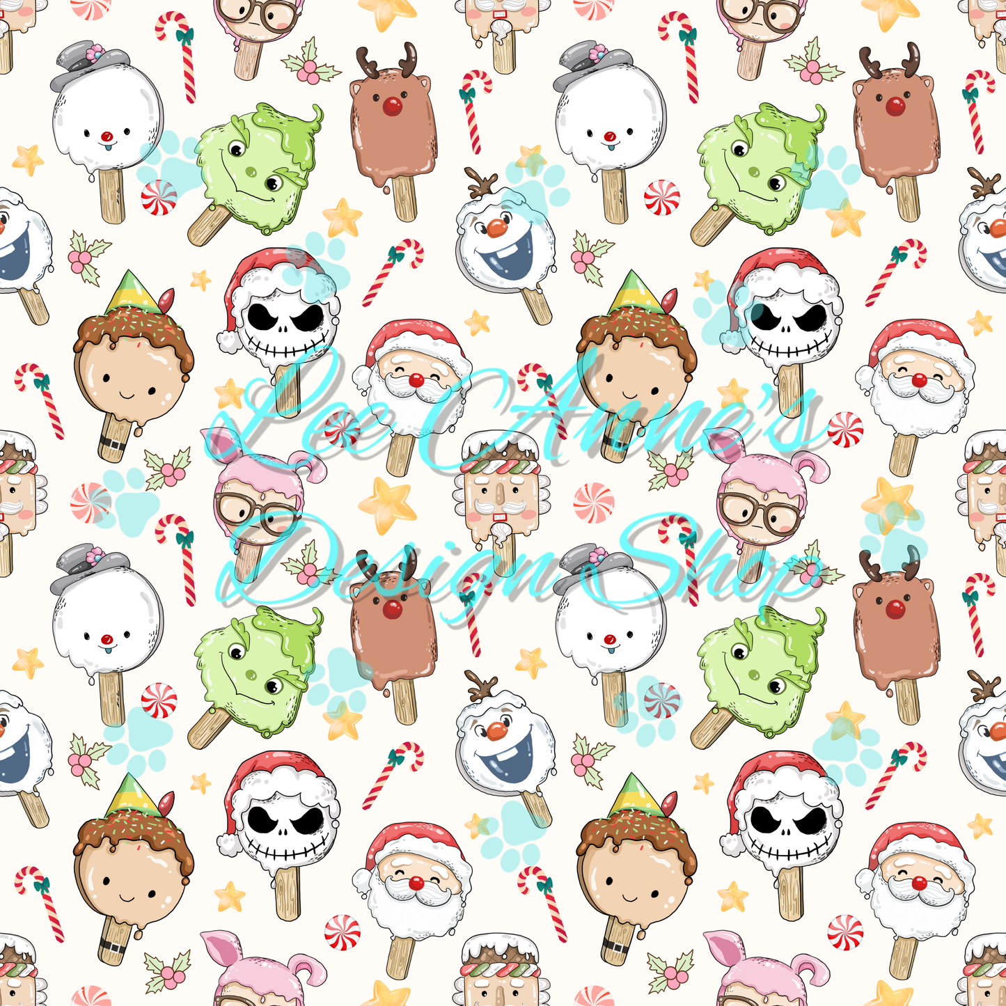 Christmas Ice cream Seamless