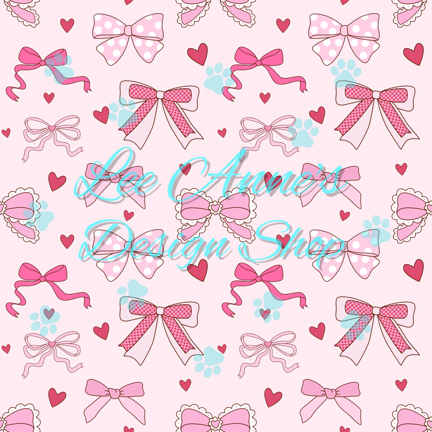 Valentines Bows Seamless