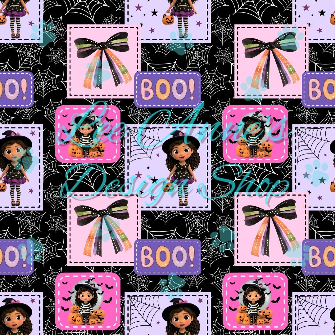 Dollhouse Halloween Seamless