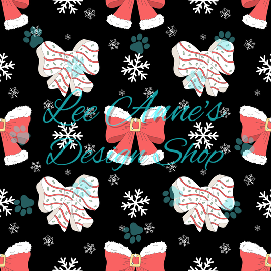 Christmas bow Seamless