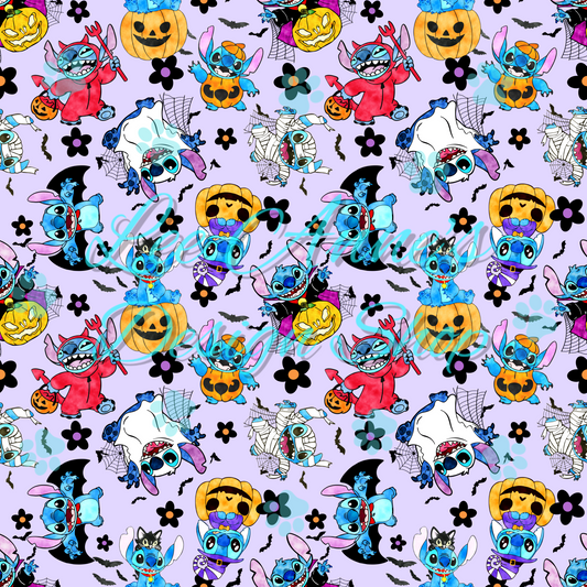 Stitch Halloween Seamless
