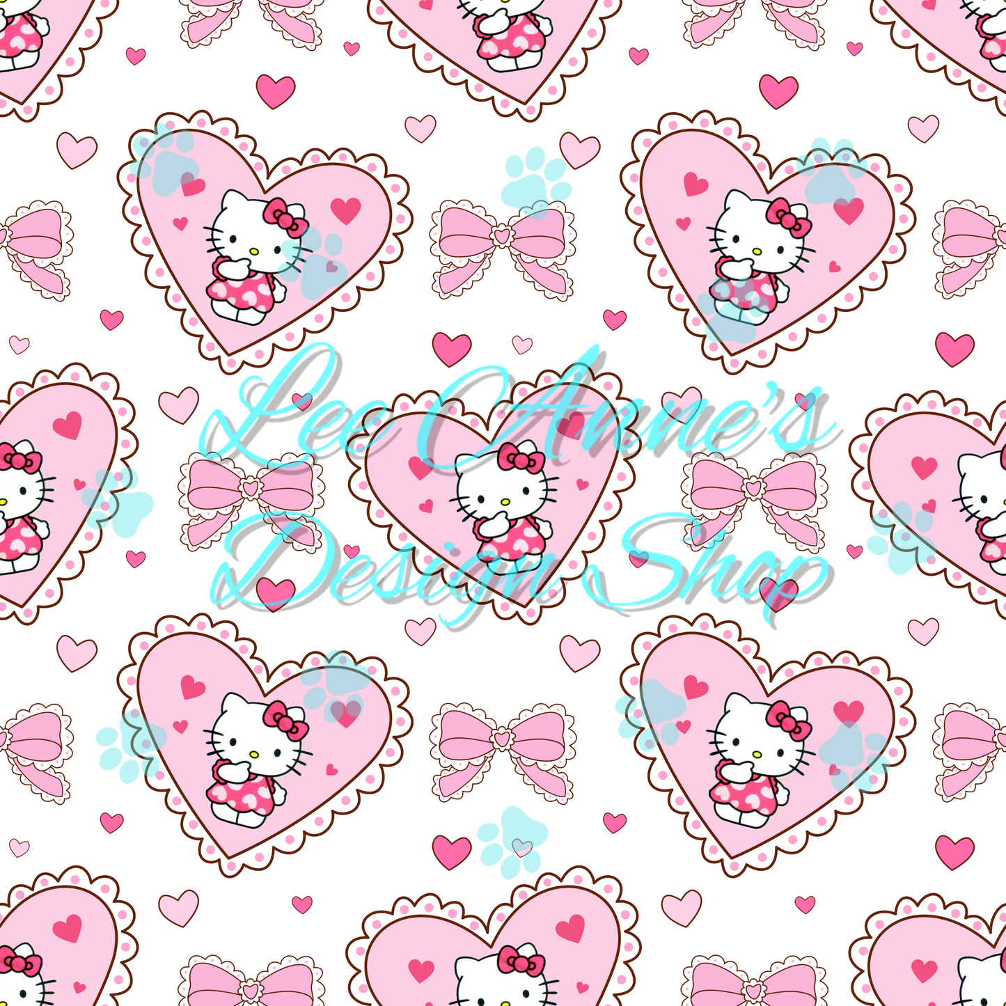 Kitty Valentines Seamless