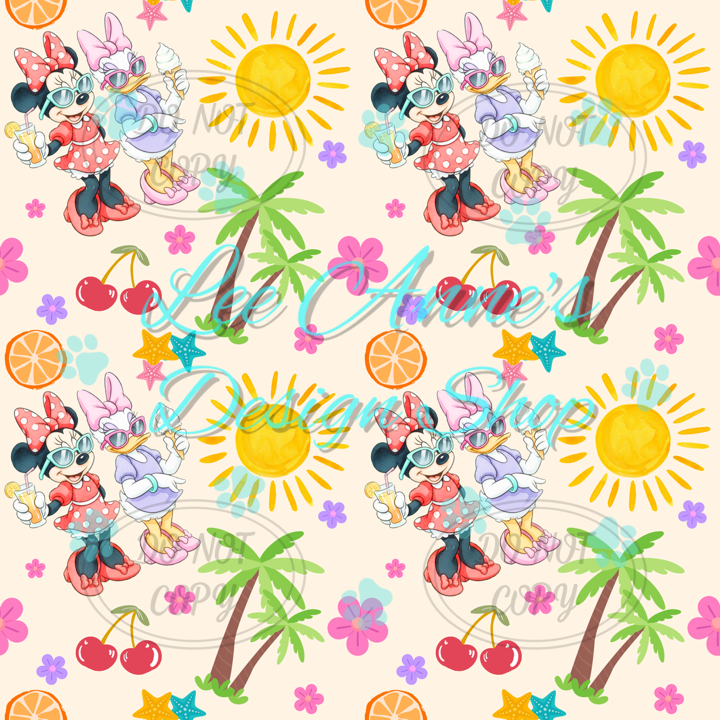 Mouse Summer Seamless