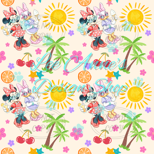 Mouse Summer Seamless
