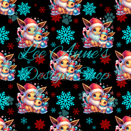 Poke Christmas Seamless