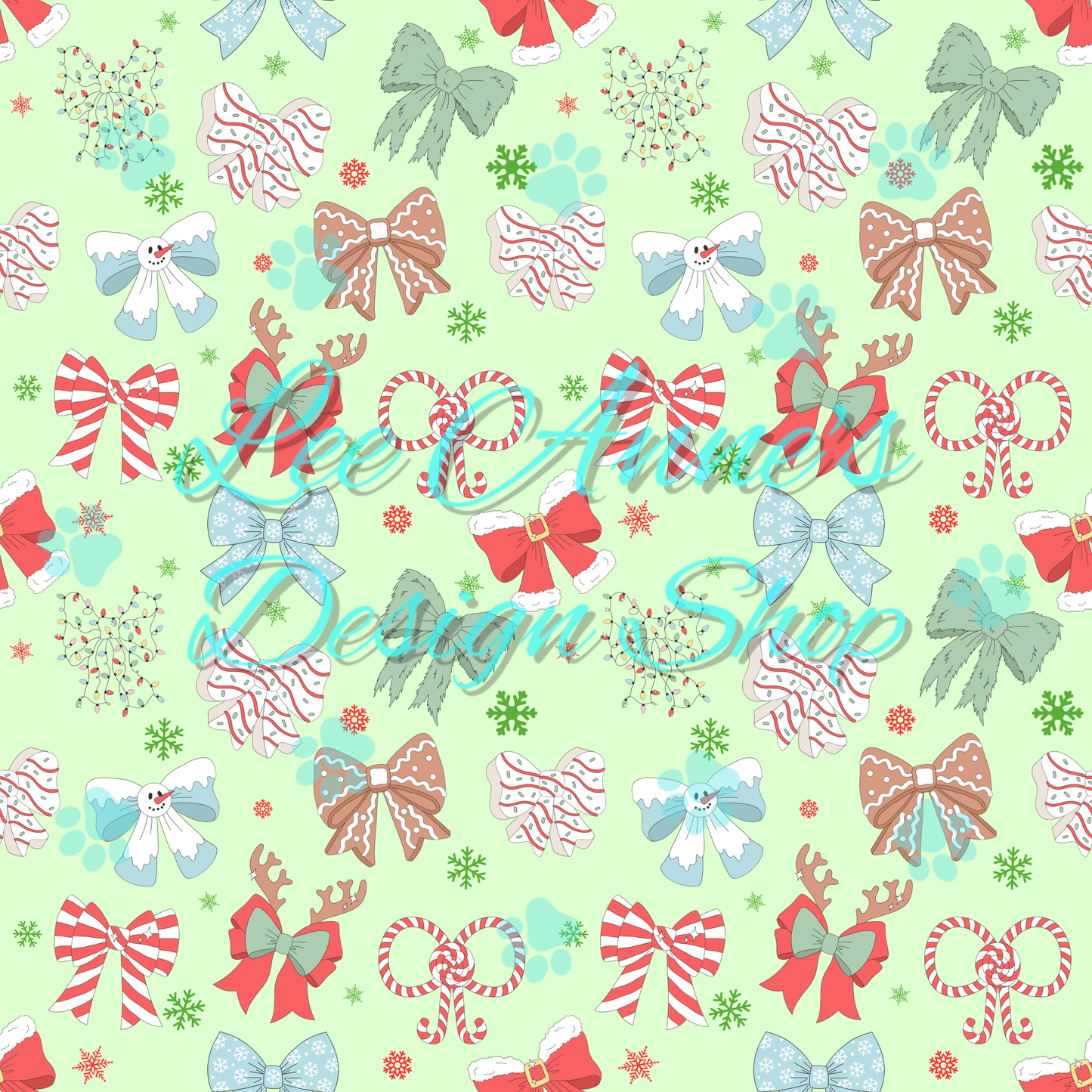 Christmas bow Seamless