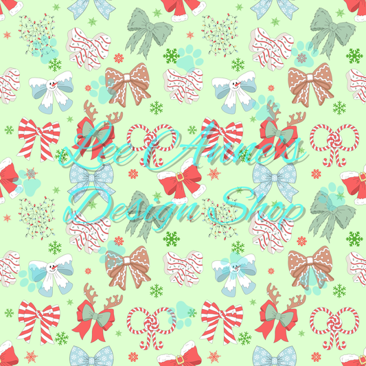 Christmas bow Seamless