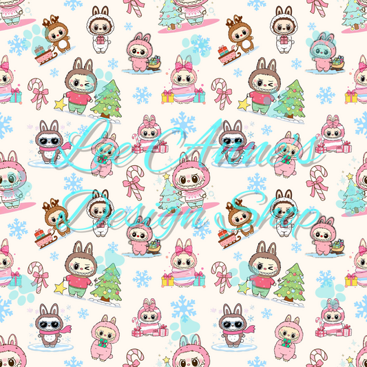Christmas Monster Seamless