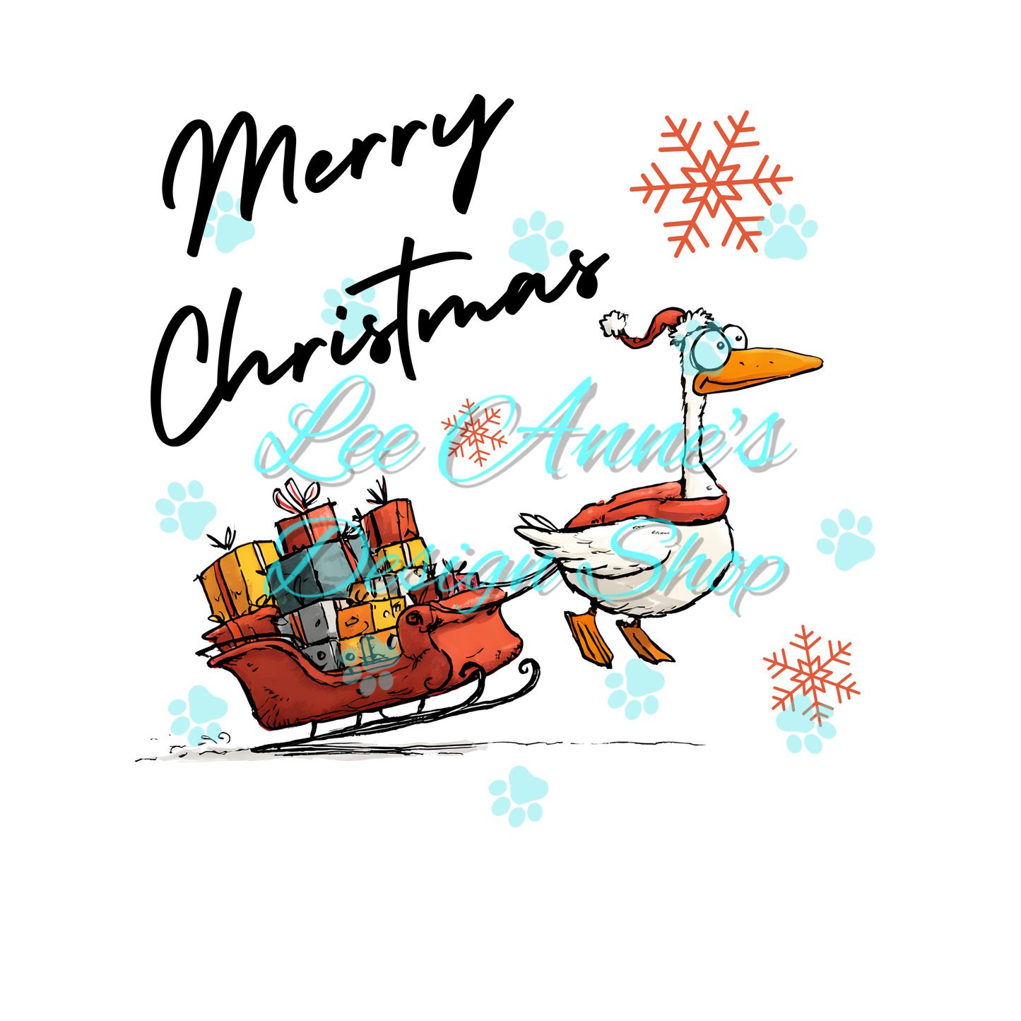 Christmas Goose Sublimation