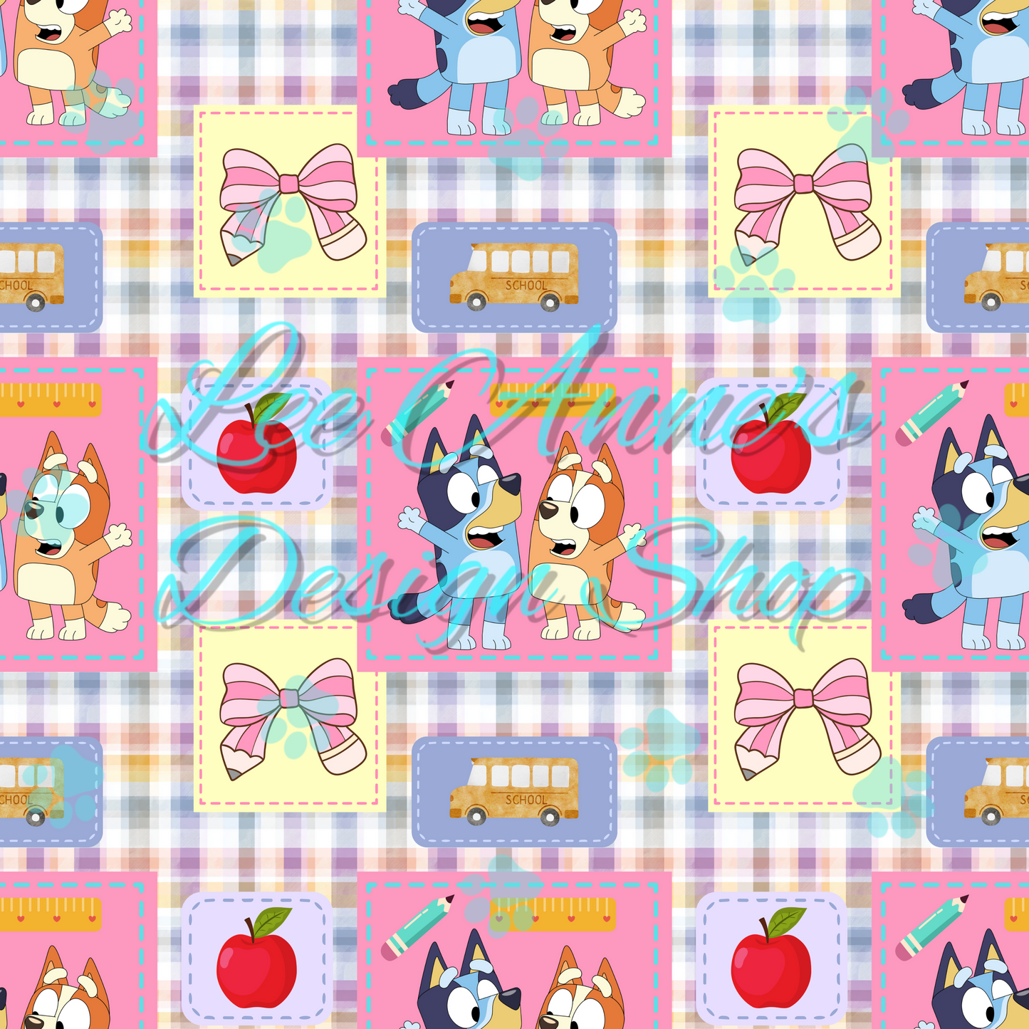 School Heeler Seamless