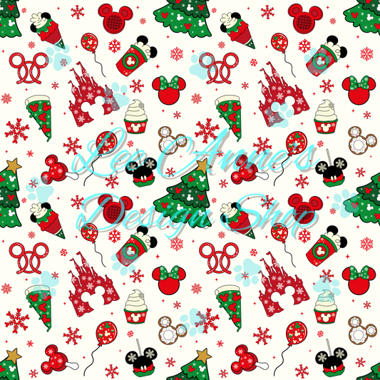 Mouse Treats Christmas Seamless