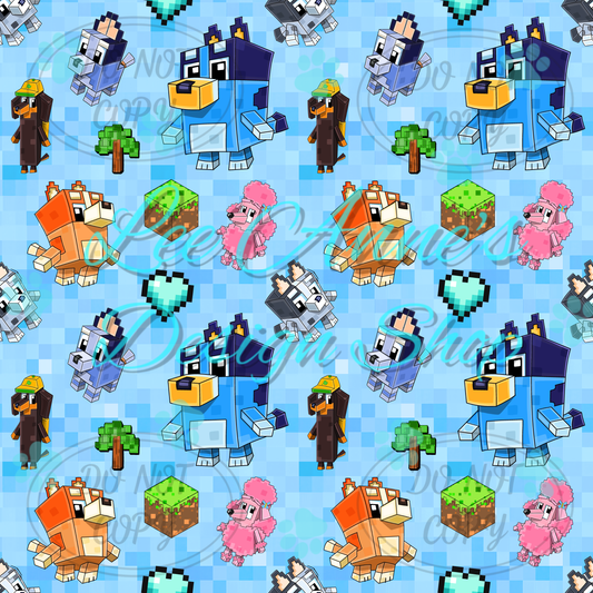 Heeler Gamer Mashup Seamless