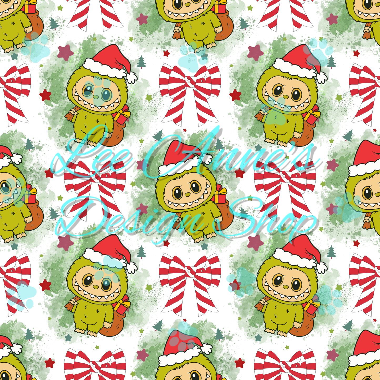 Christmas Monster Seamless