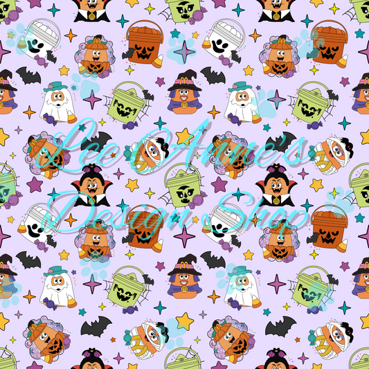 Halloween Buckets Seamless