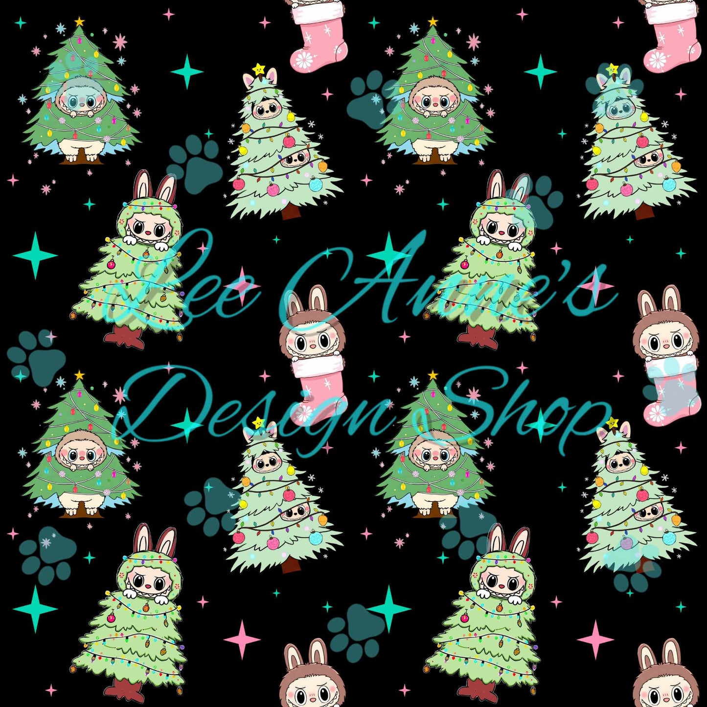 Christmas Monster Seamless