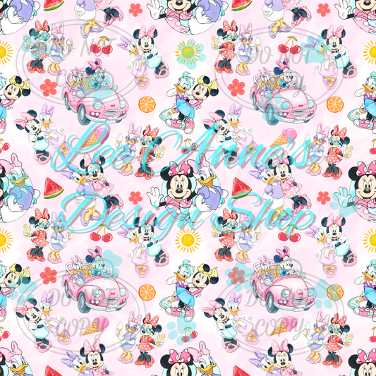 Mouse Summer Seamless