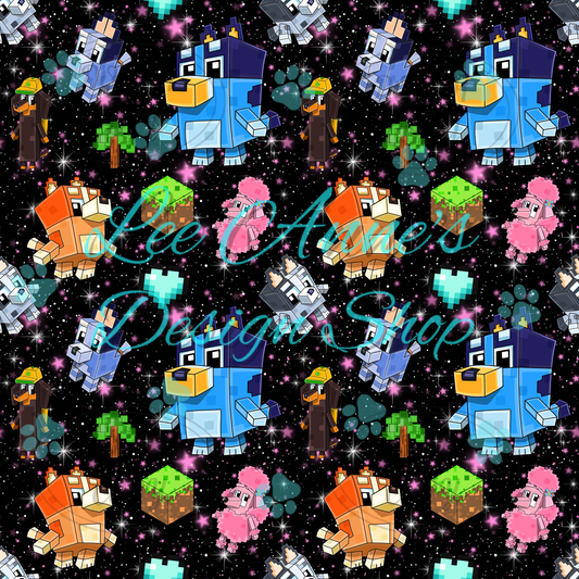 Heeler Gamer Mashup Seamless