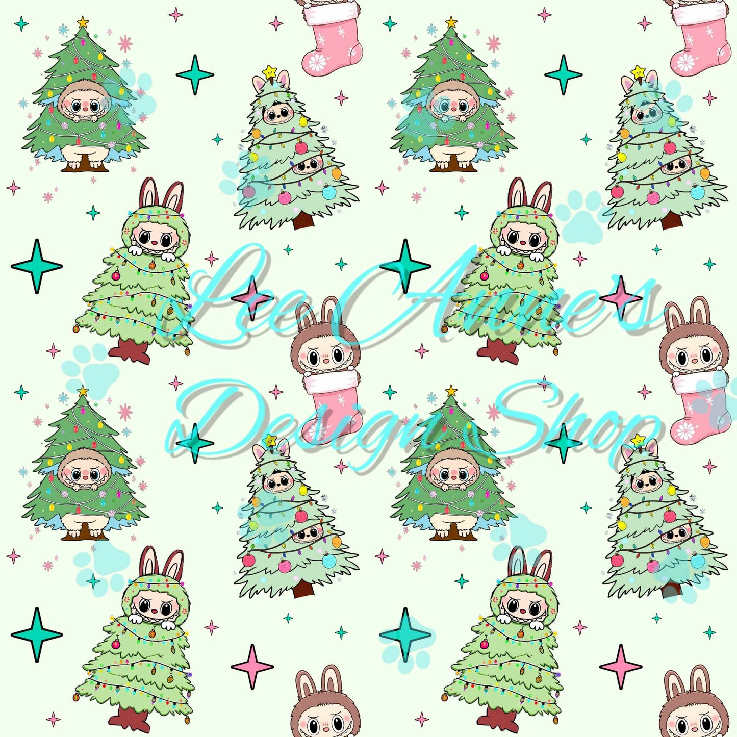 Christmas Monster Seamless