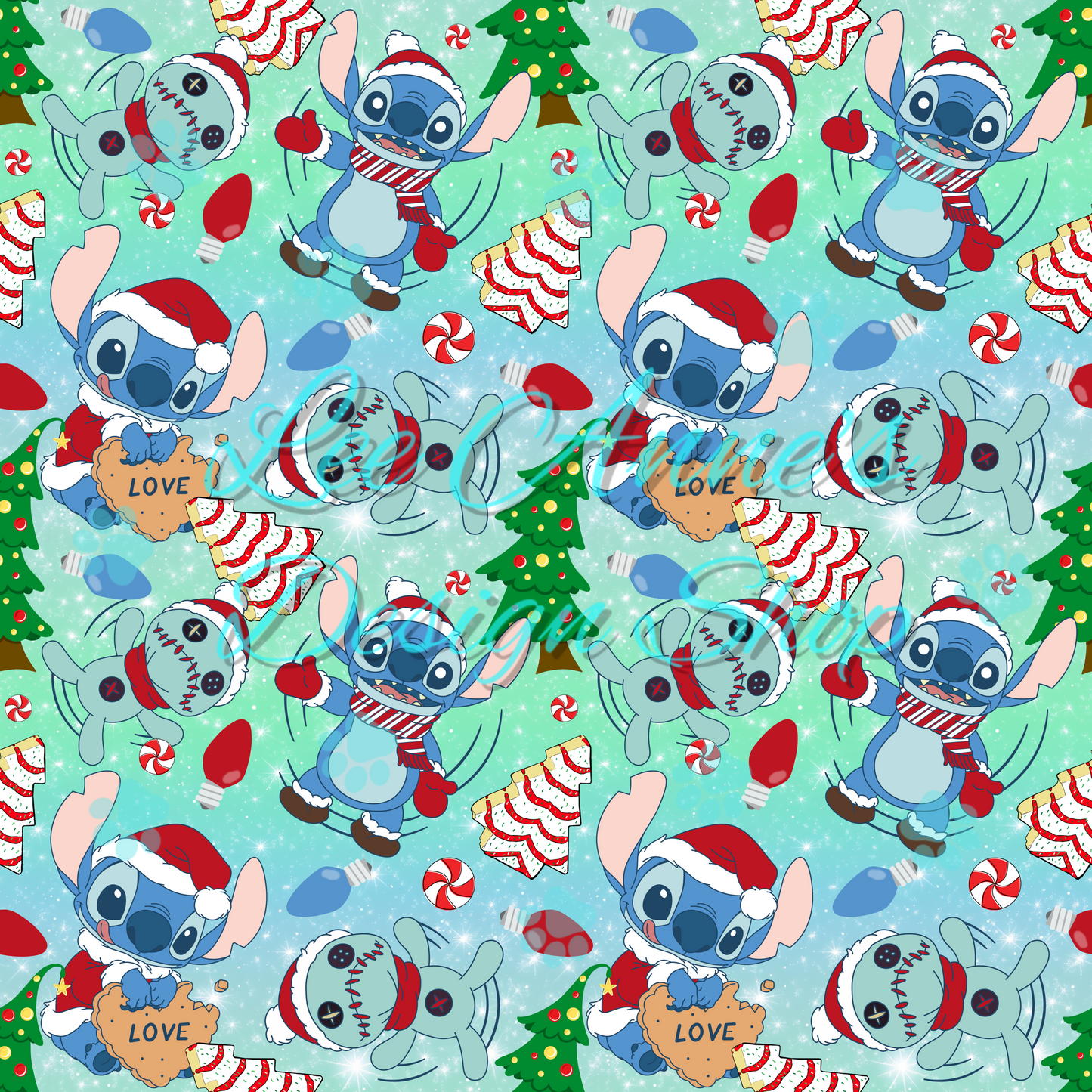 Stitch Christmas Seamless