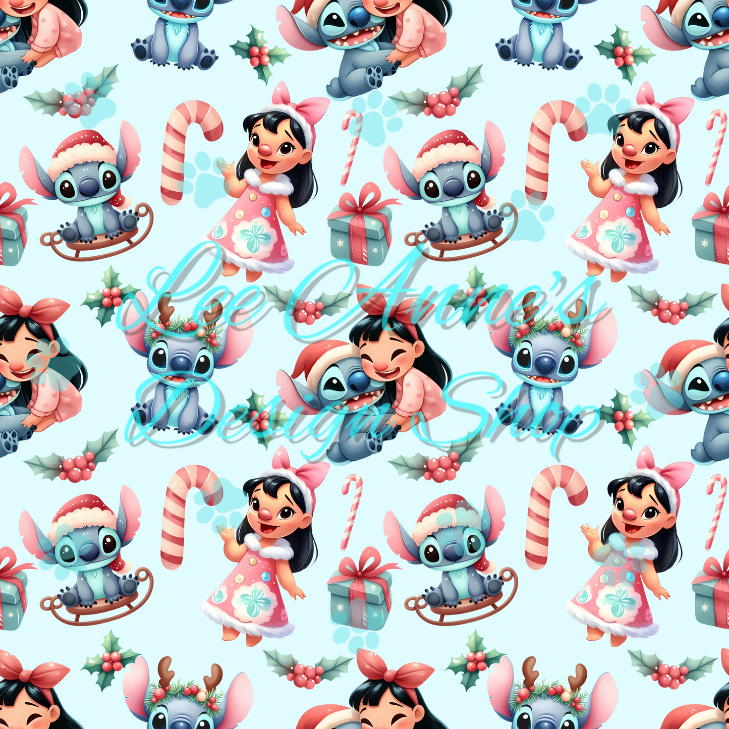 Stitch Christmas Seamless