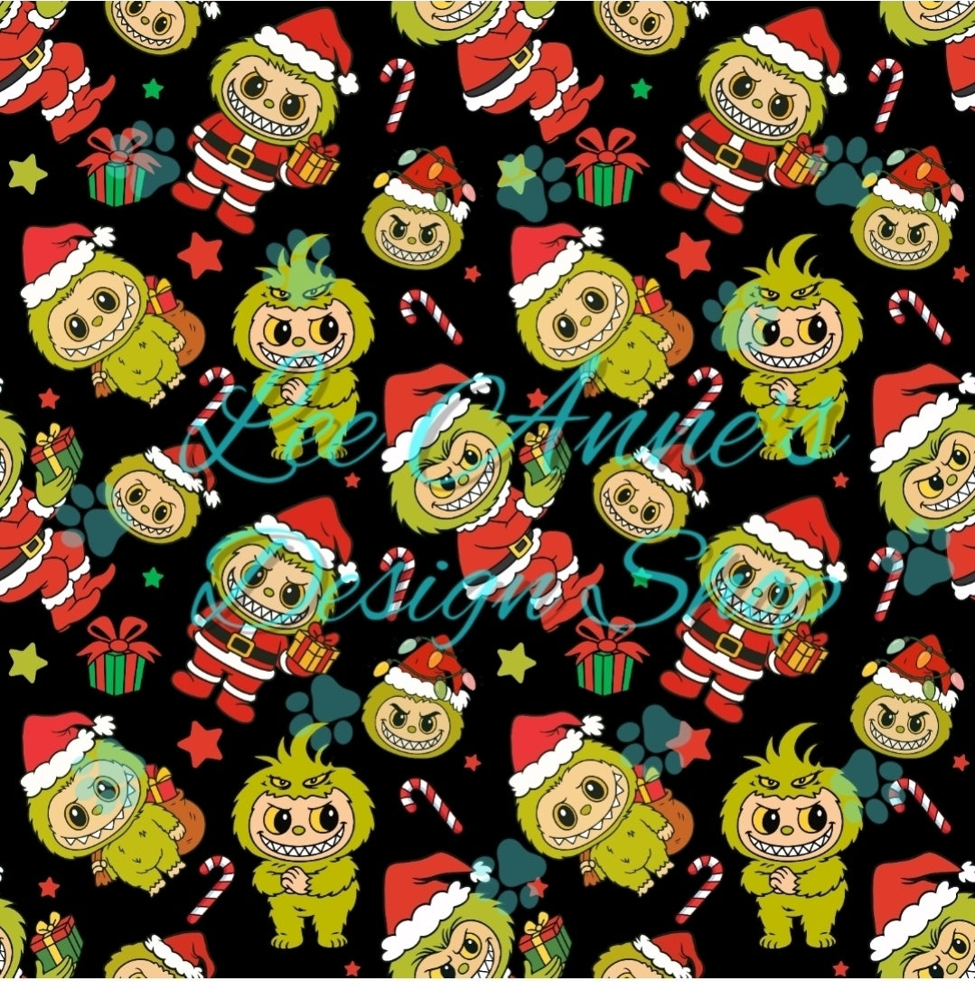 Christmas Monster Seamless