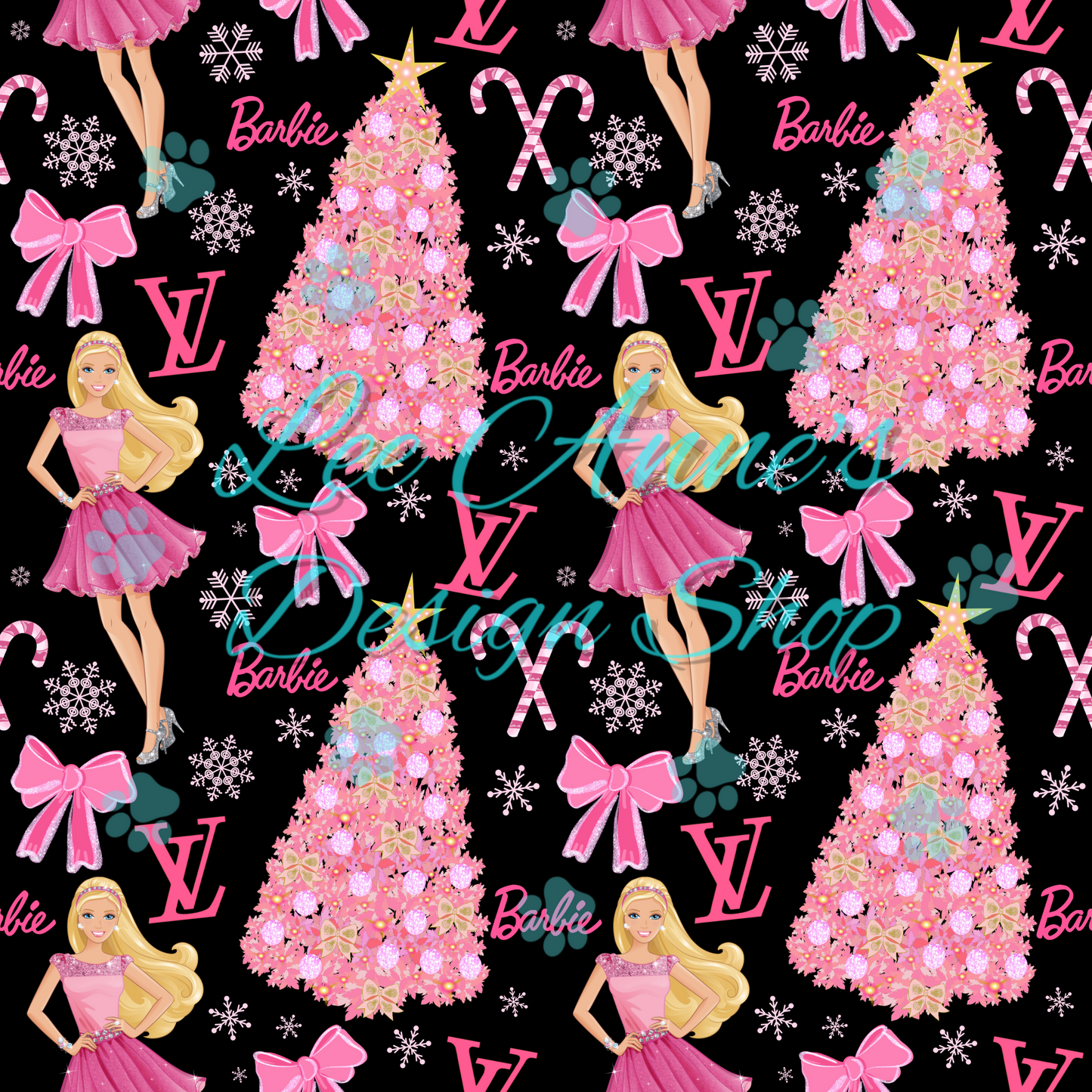 Christmas Doll Boujee Seamless